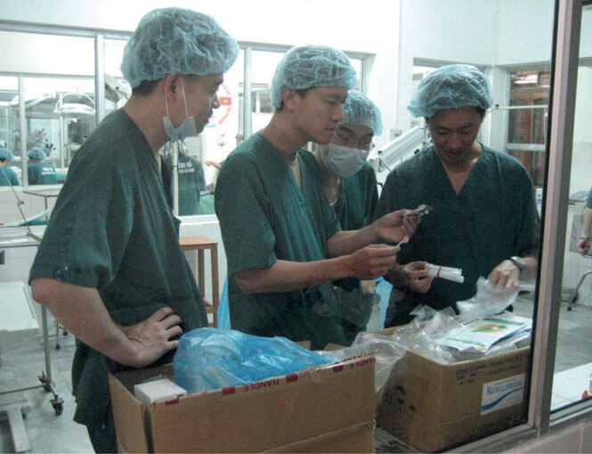 Teams and trainees in National University Hospital