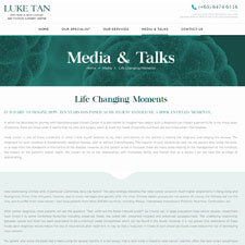 Life changing Moments Article from A/Prof Luke Tan