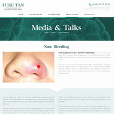 Nose Bleeding Articles from Prof/A Luke Tan