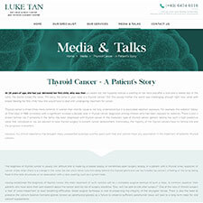 A Patient Story with Thyroid Cancer Article